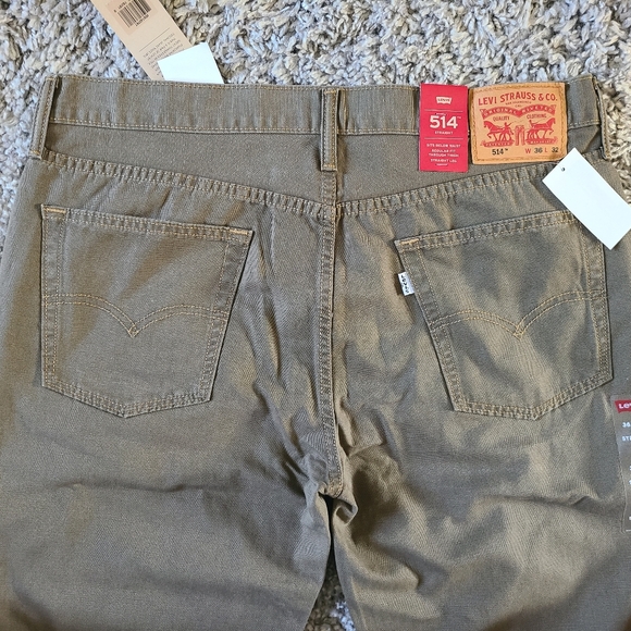 Levi's Men's 514 Straight Fit Cut Jeans  Earth Brown 2-Canvas, 36W x 32L - Picture 7 of 7
